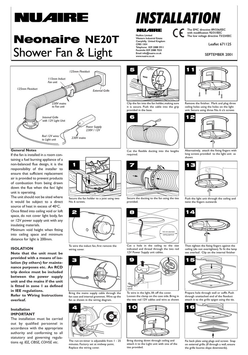 NuAire Neonaire NE20T User manual