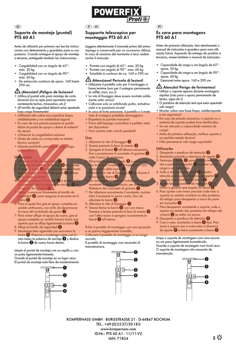 Kompernass Powerfix Profi PTS 60 A1 instructions