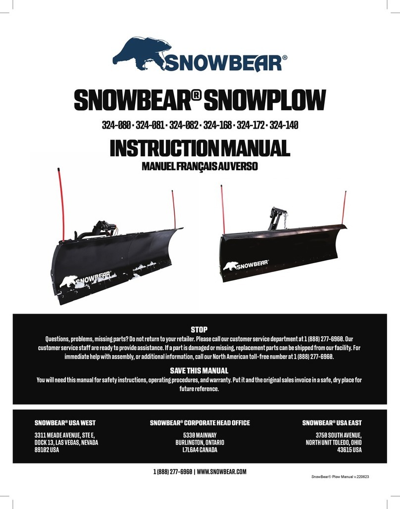 Snowbear 324-080 instruction manual