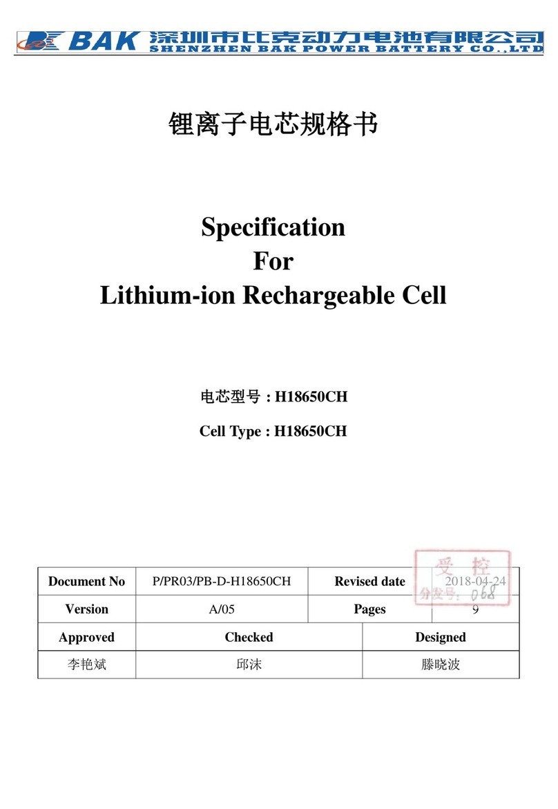 BAK H18650CH specification