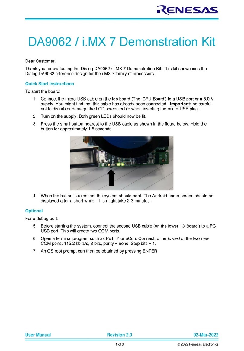 Renesas DA9062/i.MX 7 quick start guide