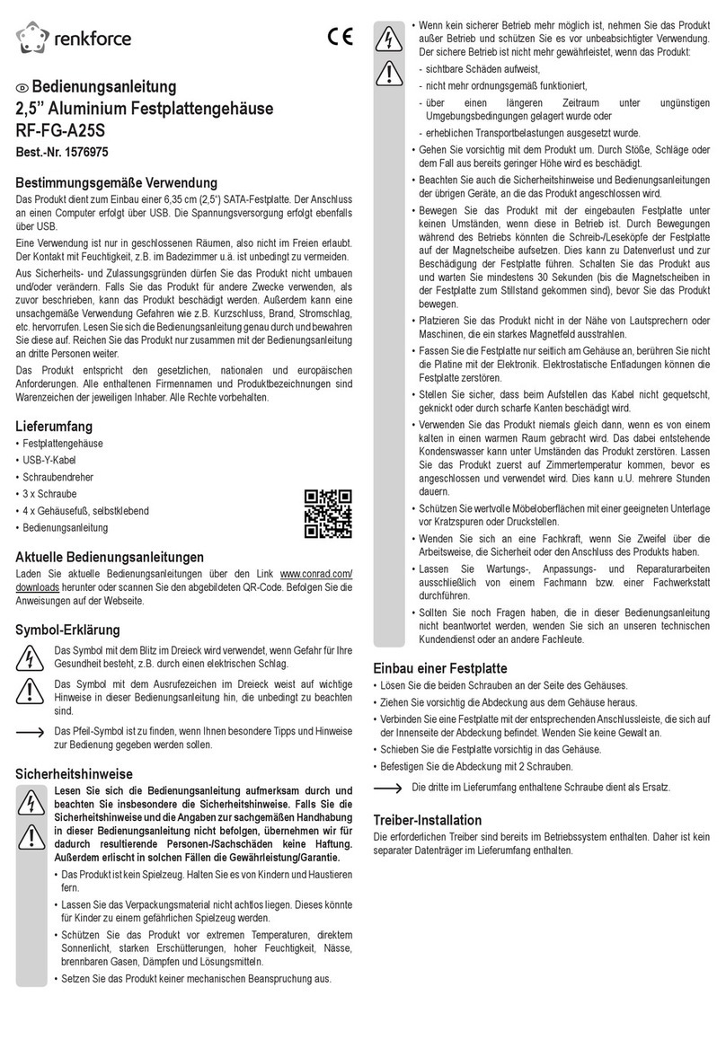 Renkforce RF-FG-A25S User manual