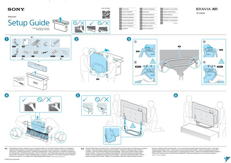 Sony BRAVIA XR-50X9 K Series User manual