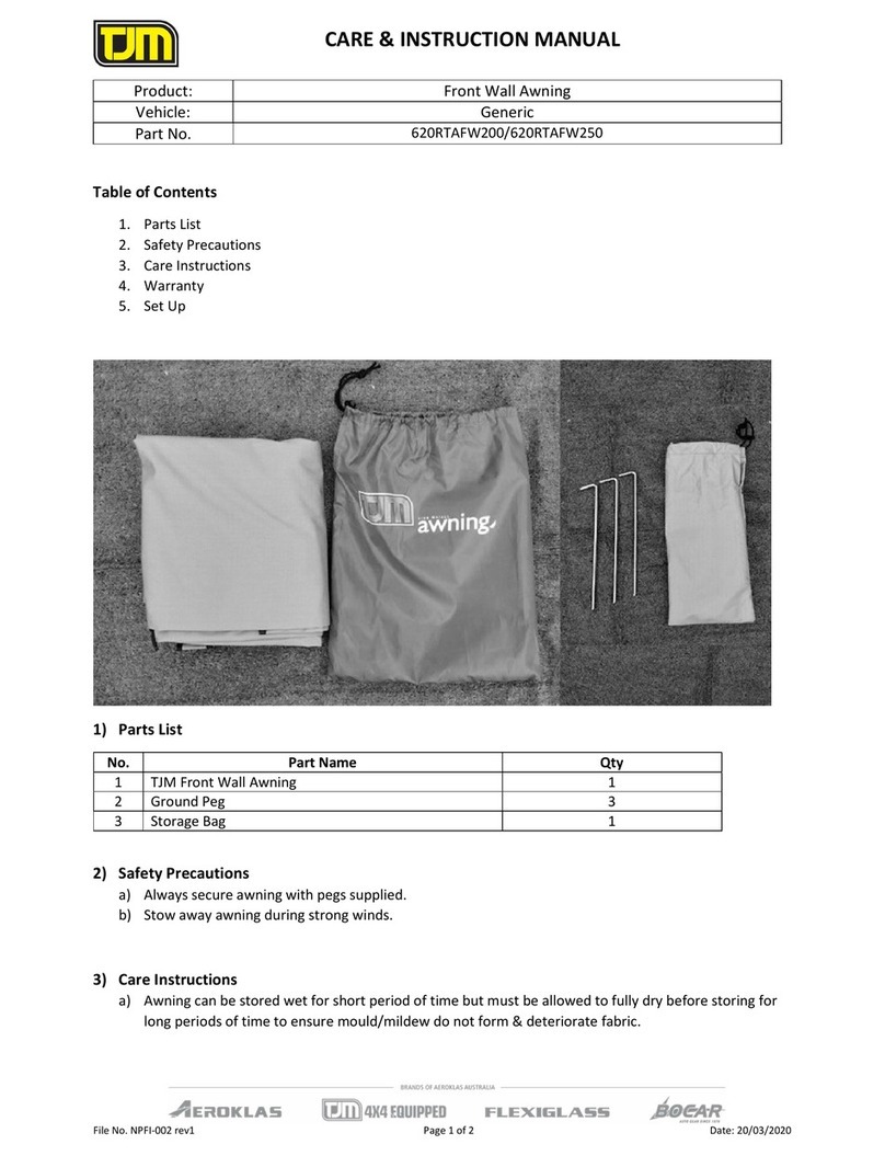 TJM 620RTAFW200 Care & instruction manual
