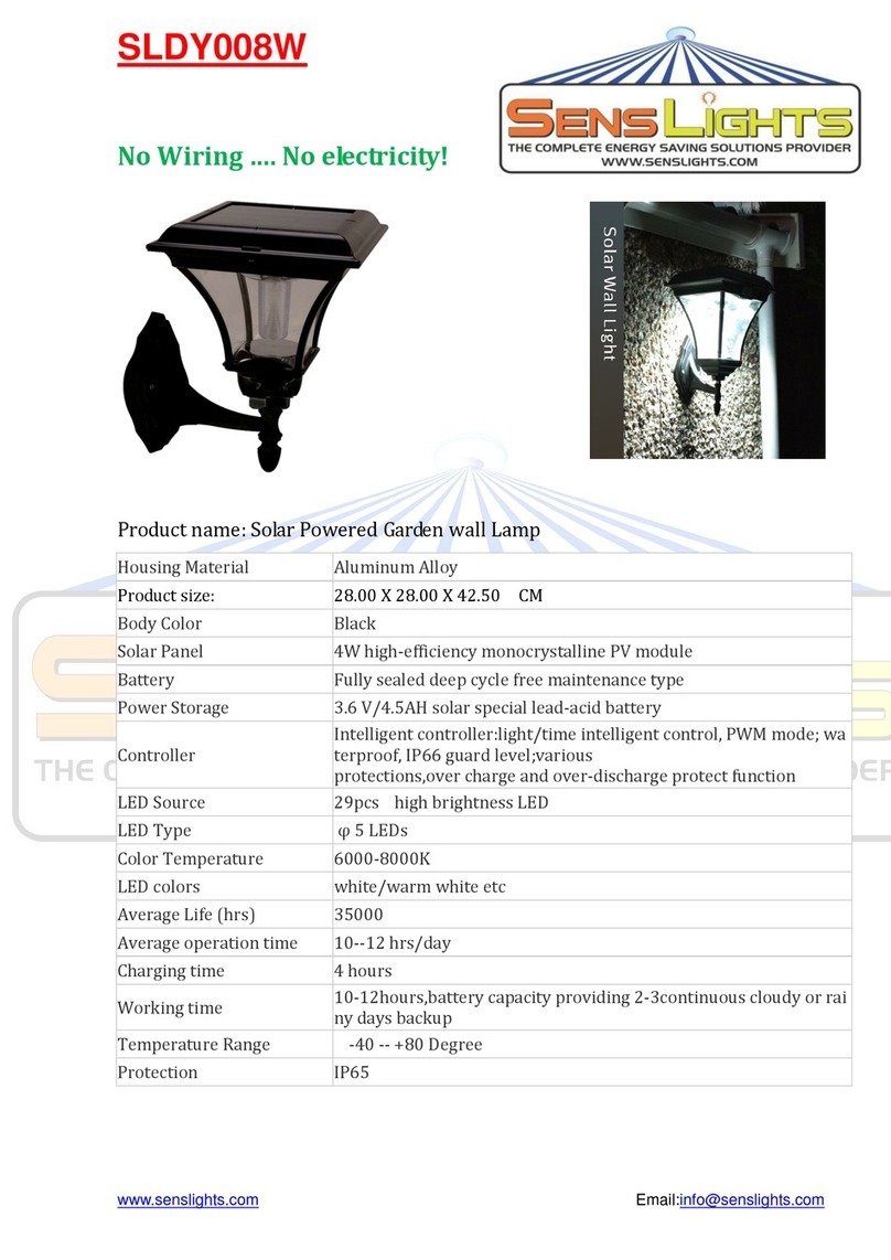 SensLights SLDY008W manual