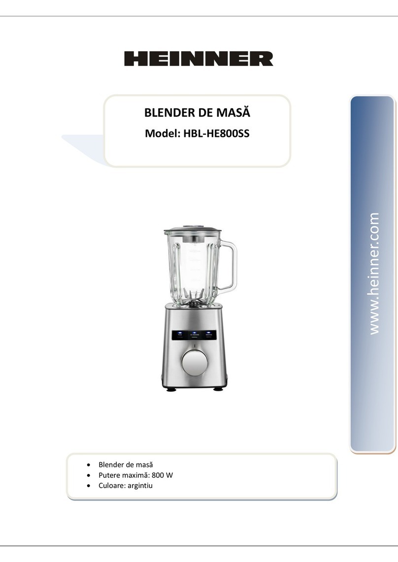 Heinner HBL-HE800SS manual