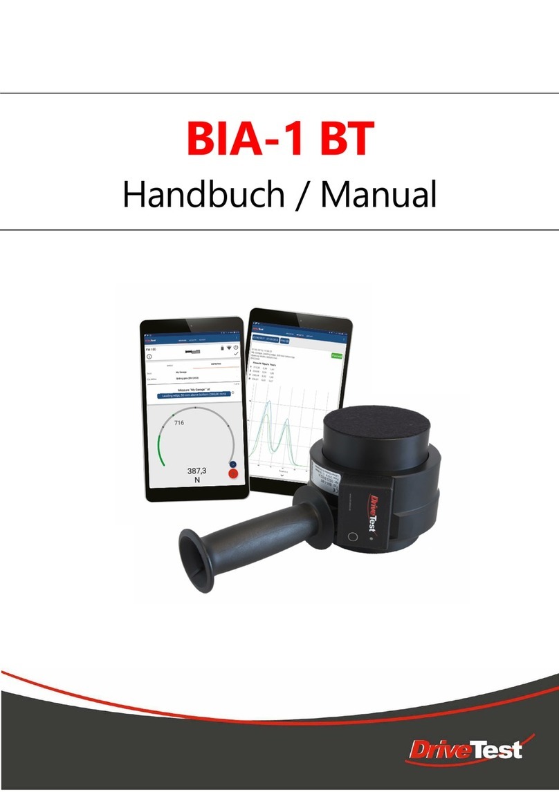 DriveTest BIA-1 BT manual