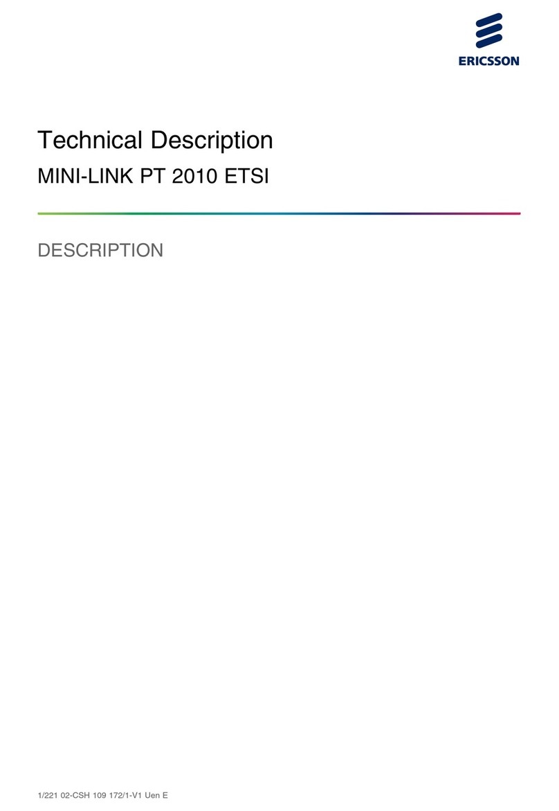 Ericsson MINI-LINK PT 2010 ETSI Parts list manual