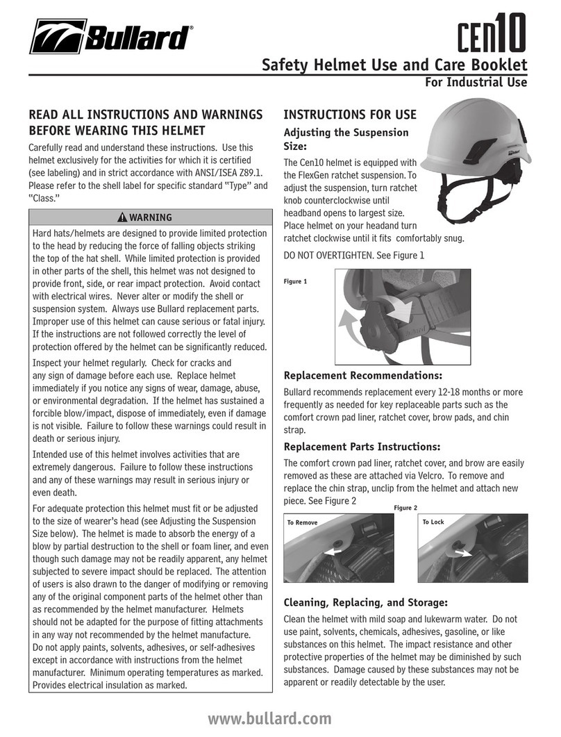 Bullard CEN10 Use and Care Booklet