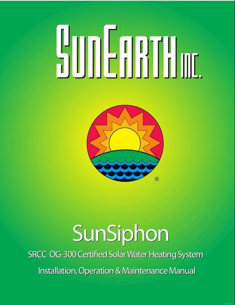 SunEarth SunSiphon Installation, operation & maintenance manual