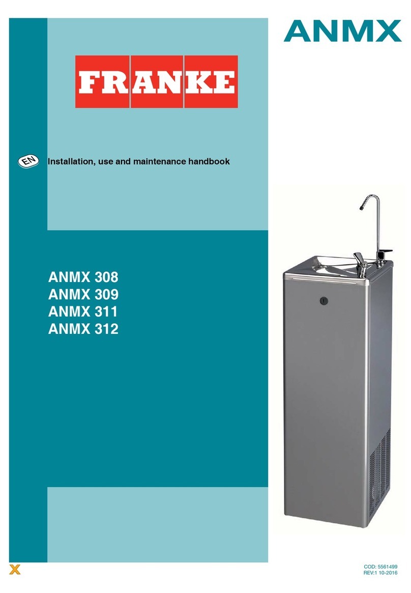 Franke ANMX Series Installation, use and maintenance handbook