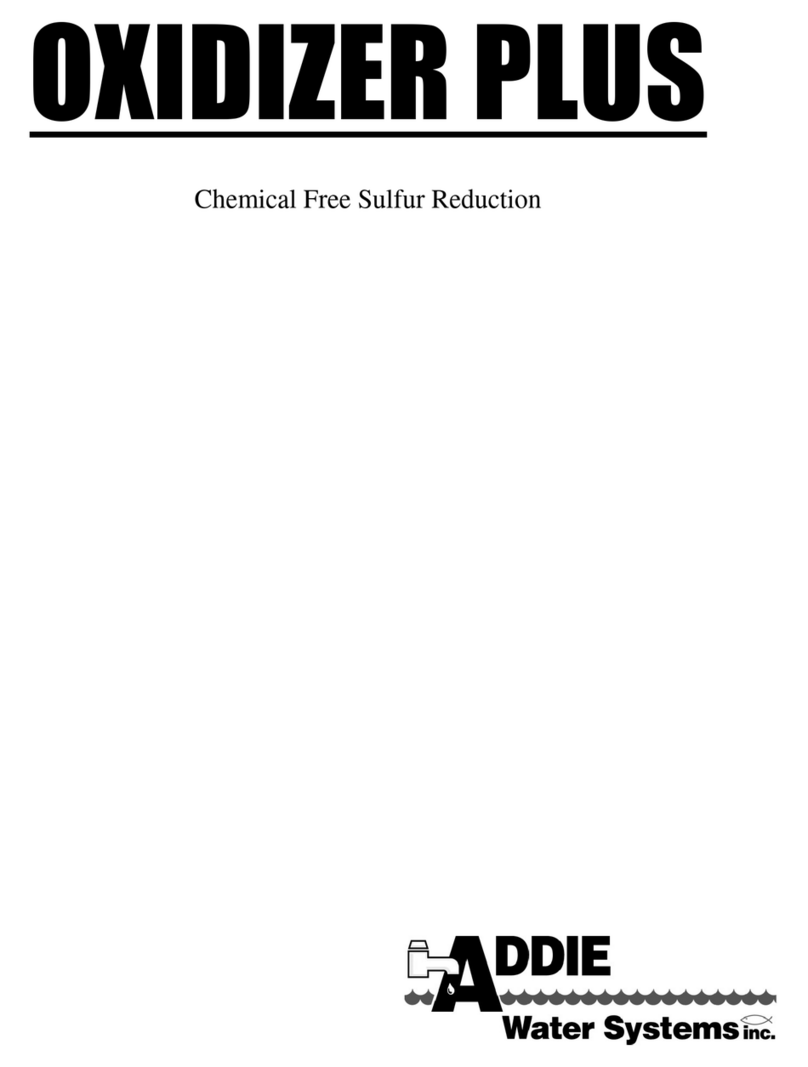 Addie Water Systems OXIDIZER PLUS owner's manual