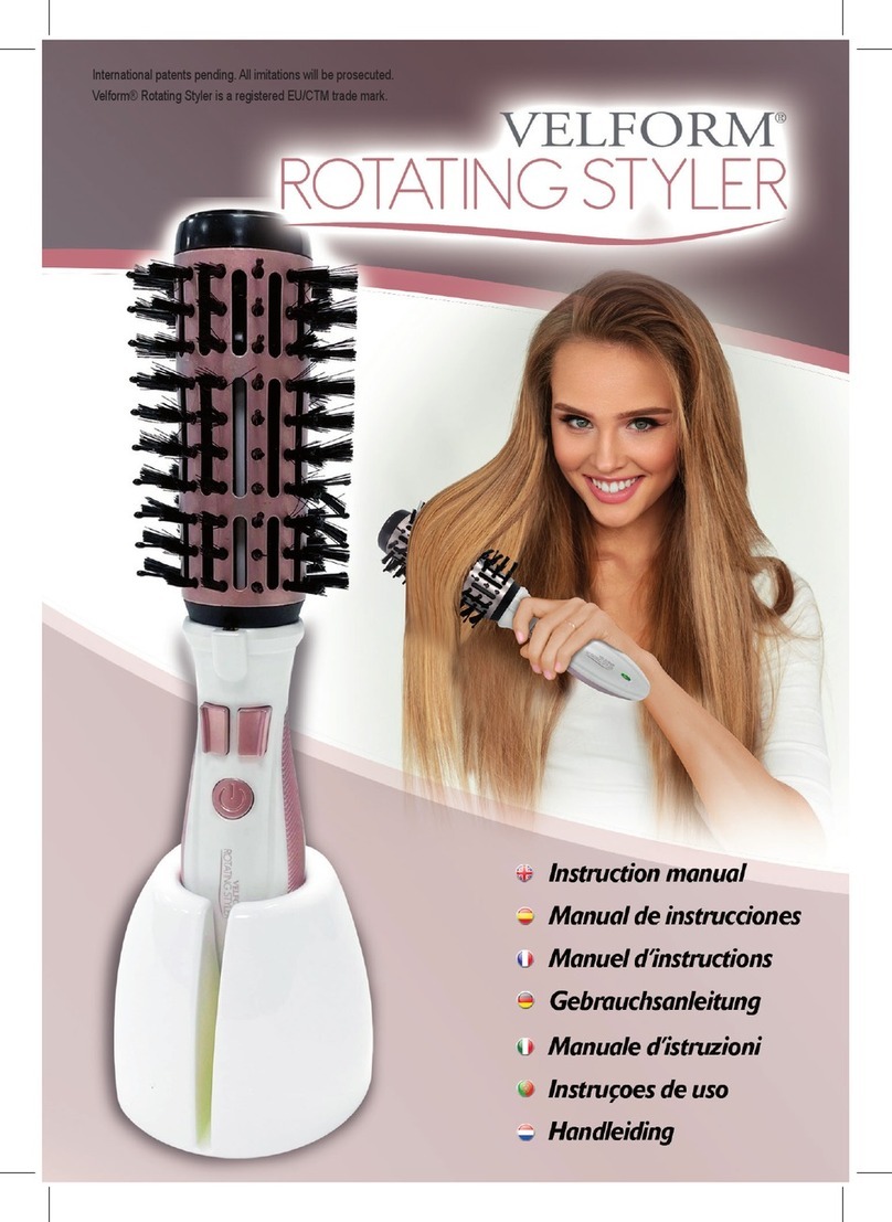 VELFORM Rotating Styler instruction manual