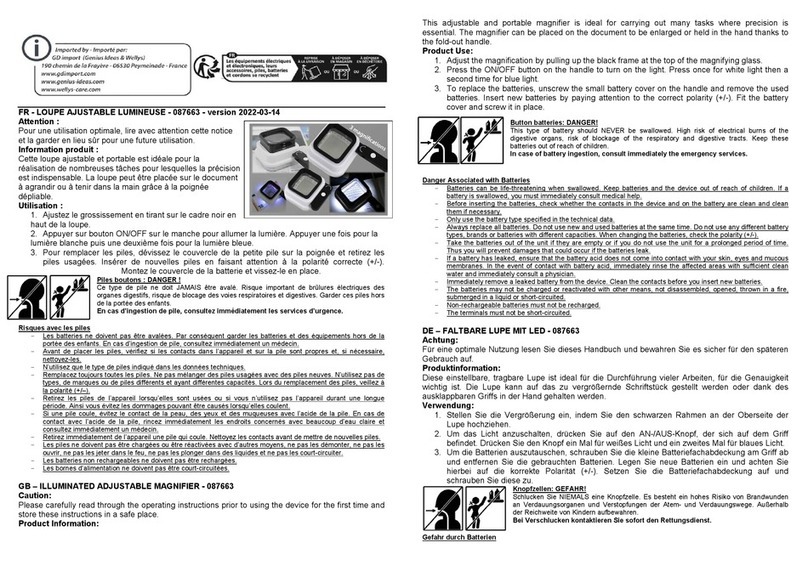 Wellys 087663 manual