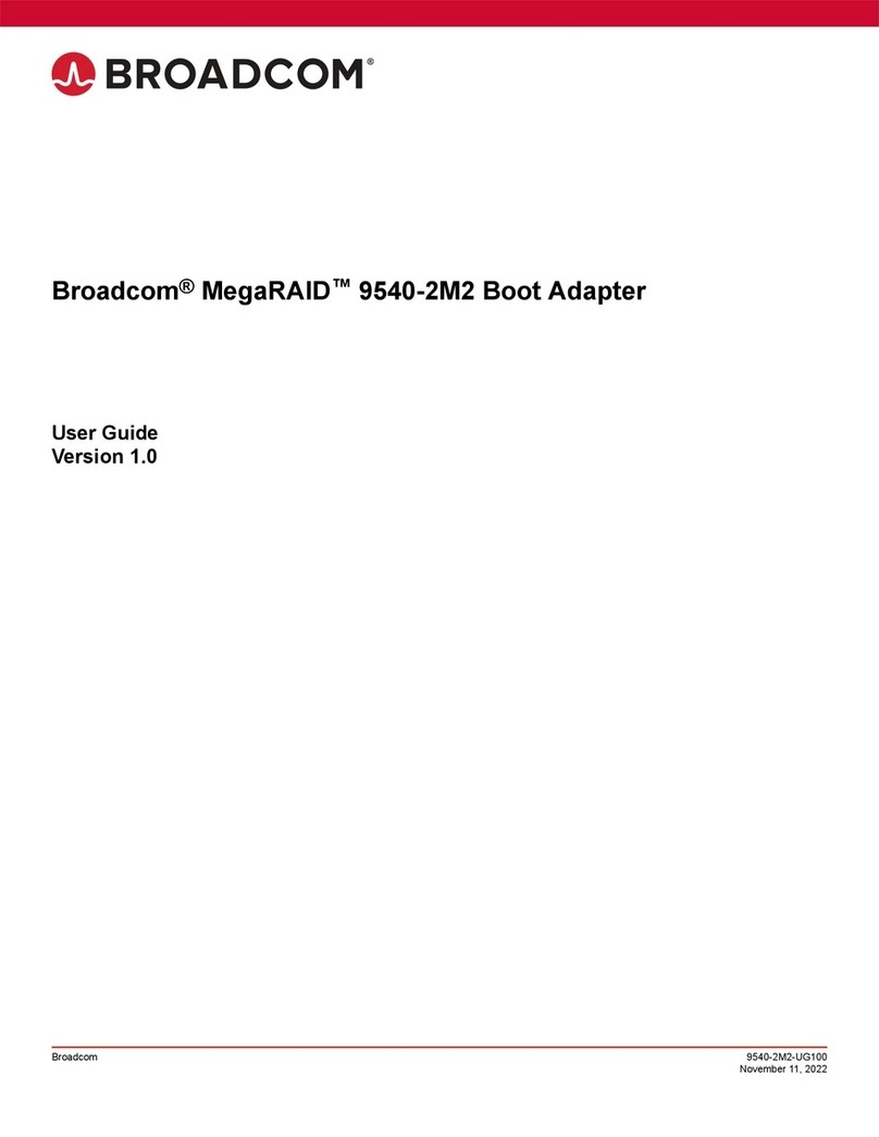 Broadcom MegaRAID 9540-2M2 User manual