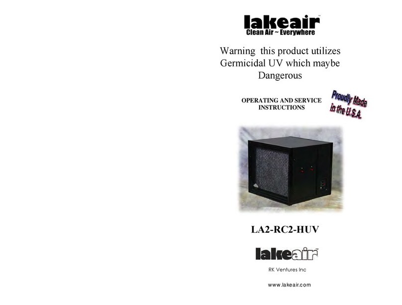 lakeair LA2-RC2-HUV Operating and service instructions