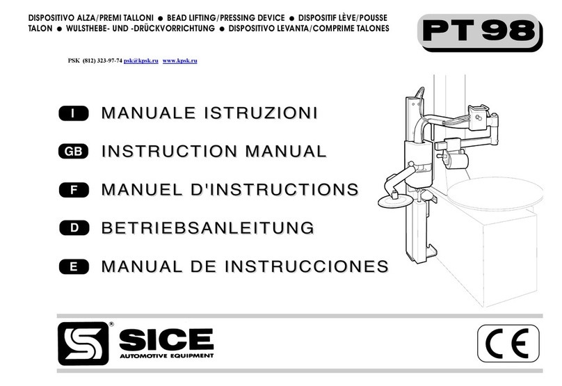 SICE PT 98 User manual