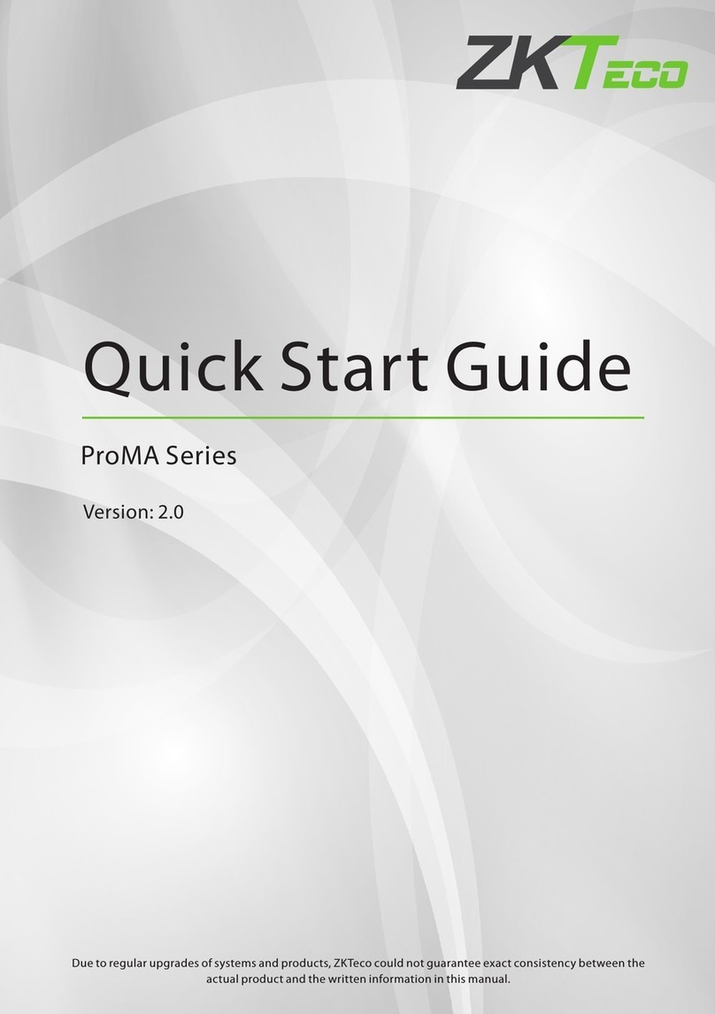 ZKTeco ProMA Series User manual