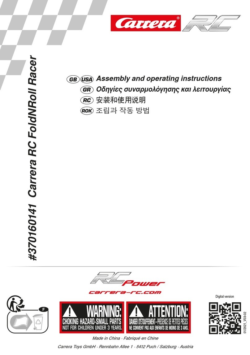 Carrera RC RC Power FoldNRoll Racer Assembly and operating instructions