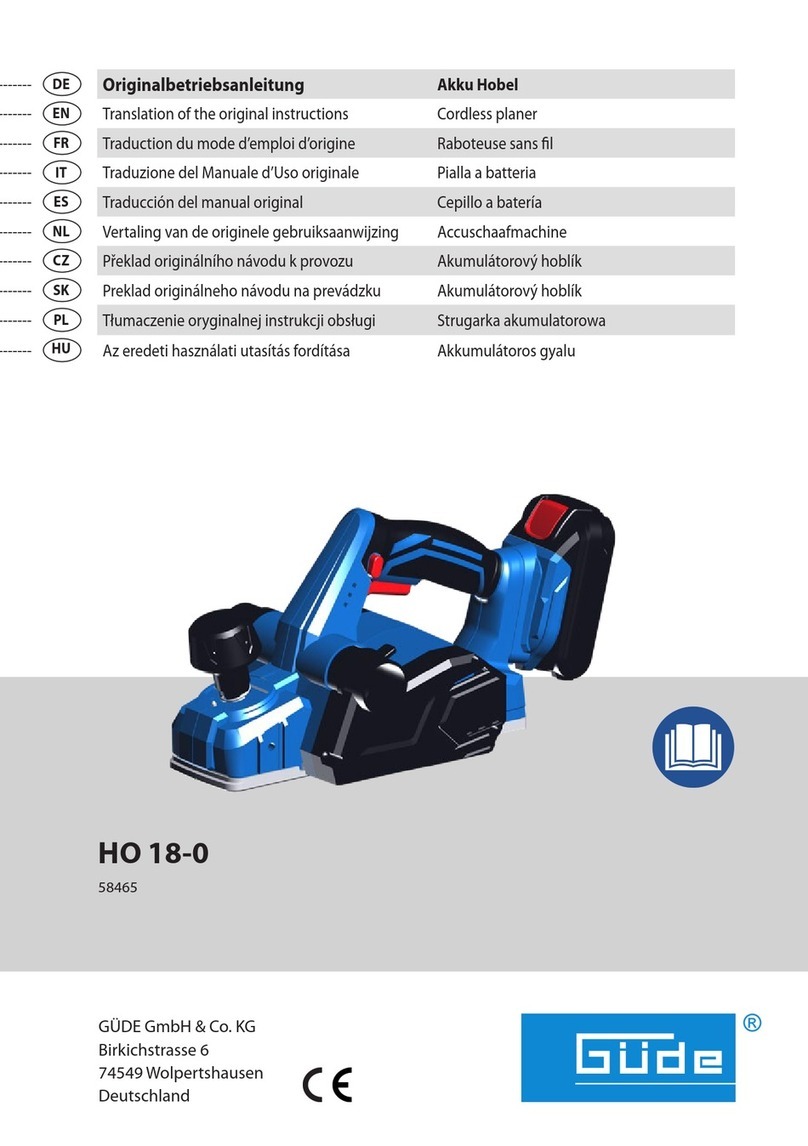GÜDE HO 18-0 Translation of the original instructions