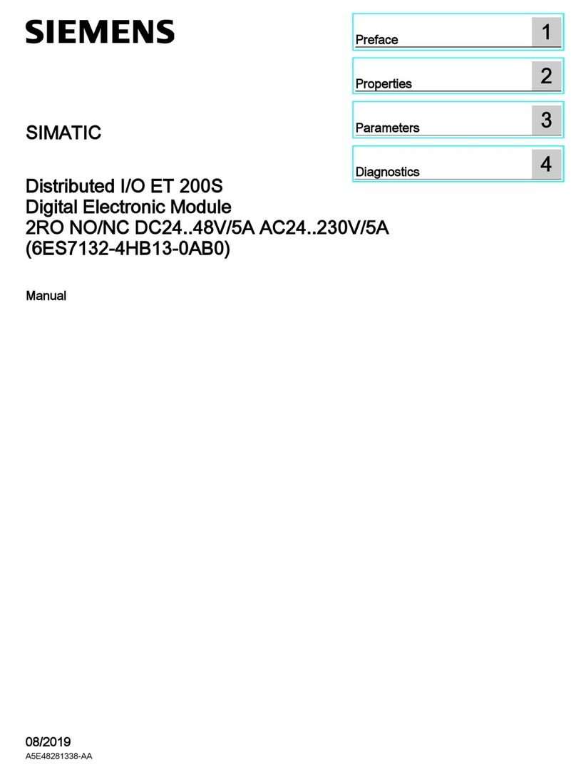 Siemens SIMATIC ET 200S User manual
