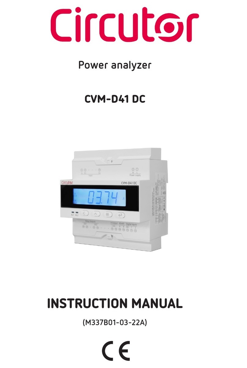 Circutor CVM-D41 DC User manual Circutor CVM-D41 DC User manual