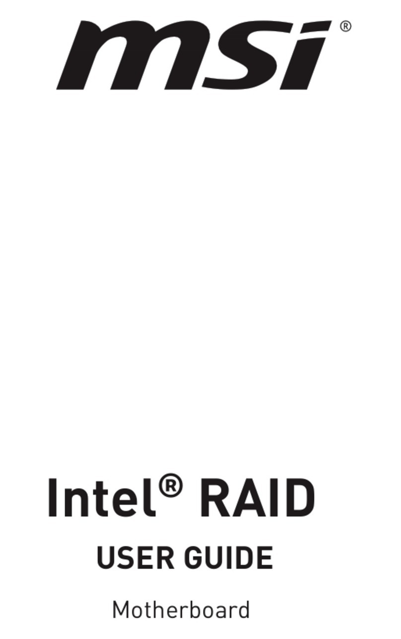 MSI Intel RAID User manual MSI Intel RAID User manual