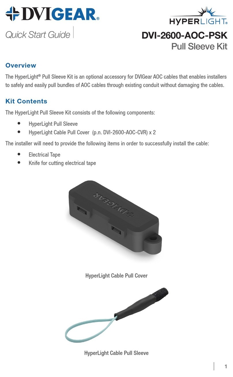 DVIGear DVI-2600-AOC-PSK quick start guide