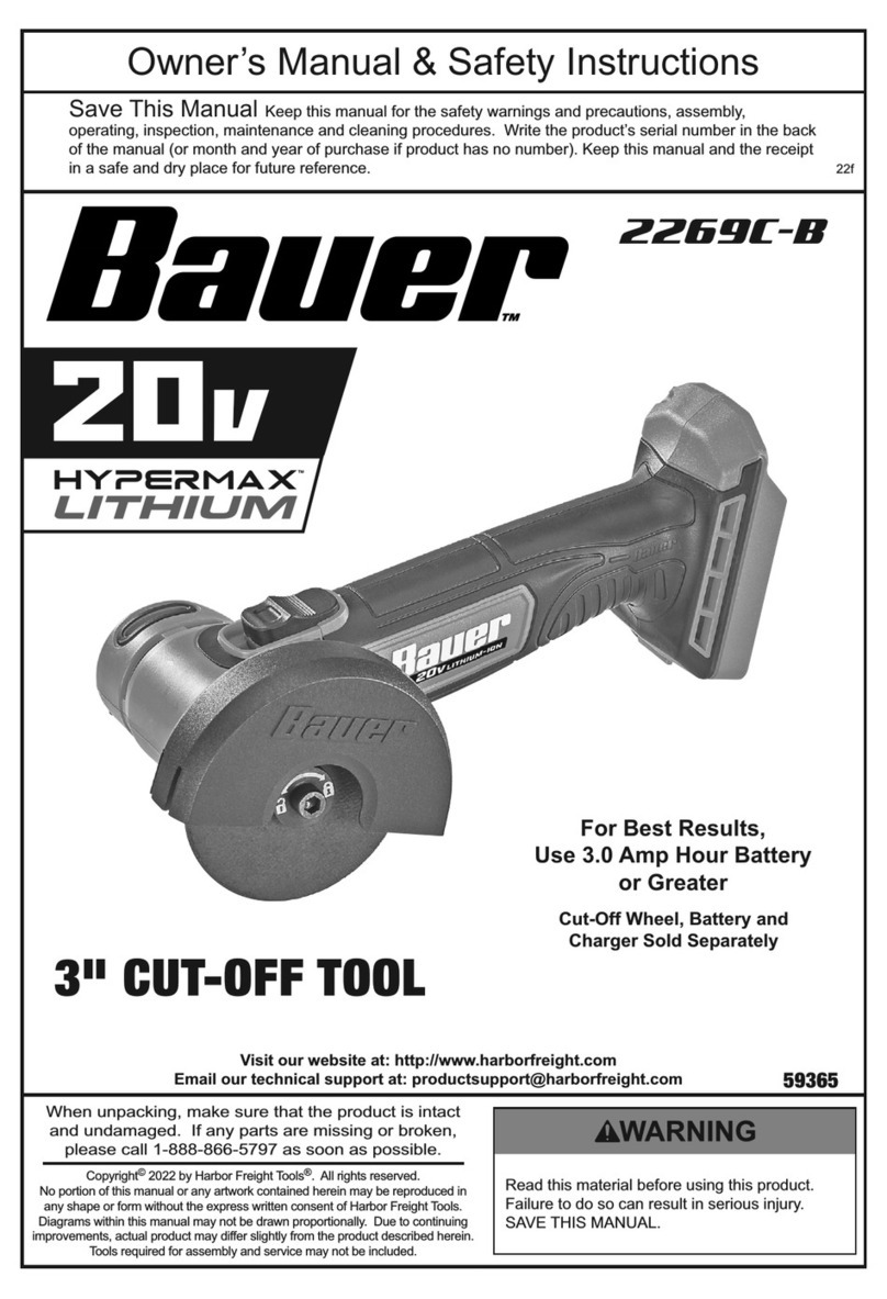 Bauer 2269C-B Owner's manual & safety instructions