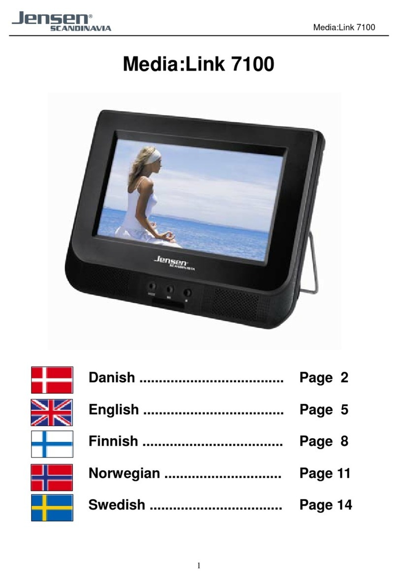 Jensen of Scandinavia Media:Link 7100 manual