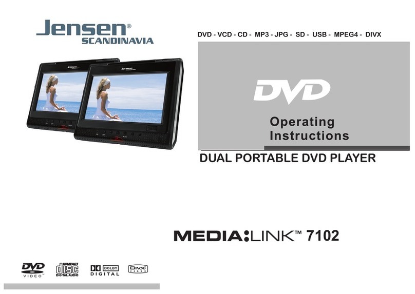 Jensen of Scandinavia MEDIA:LINK 7102 operating instructions