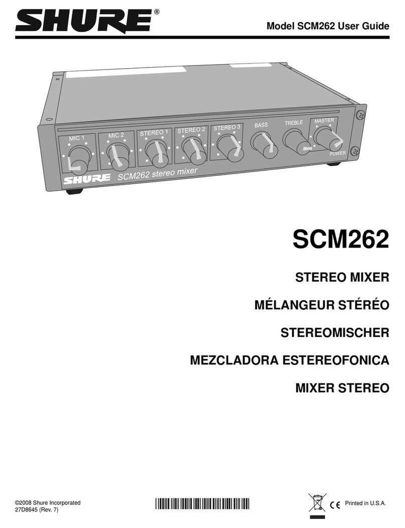 Shure SCM262 user guide