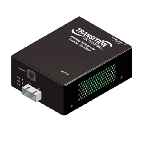 Transition Networks SAPTF33-1 Series User manual