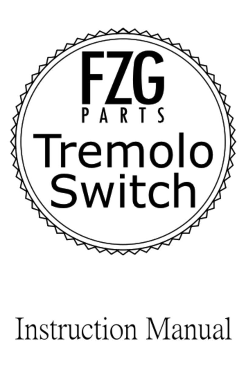 FZG Parts Tremolo Switch instruction manual