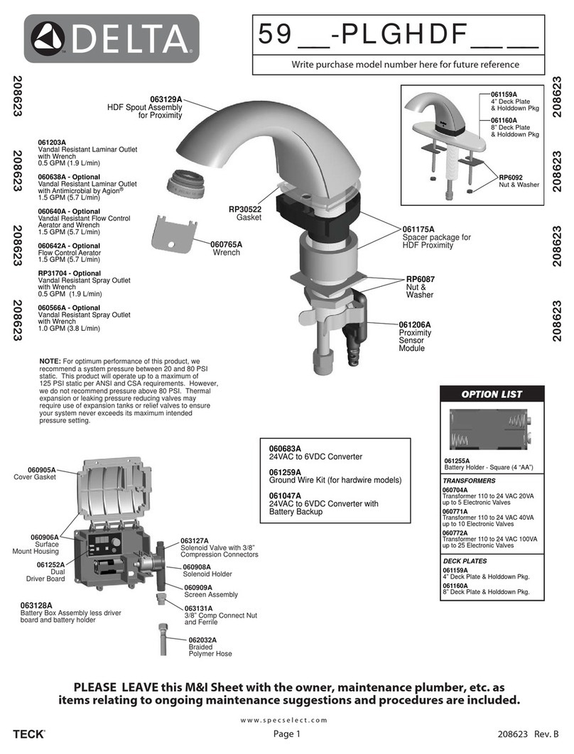 Delta 59-PLGHDF Series User manual