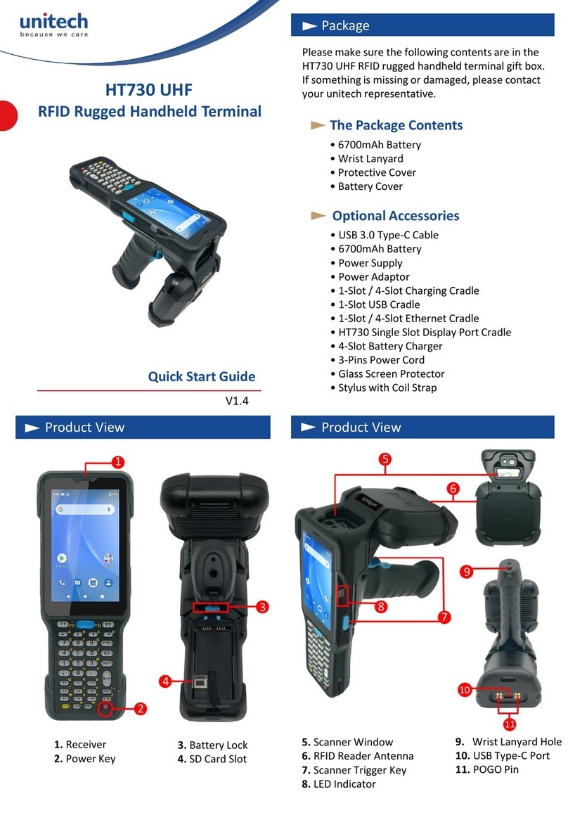 Unitech HT730 UHF quick start guide