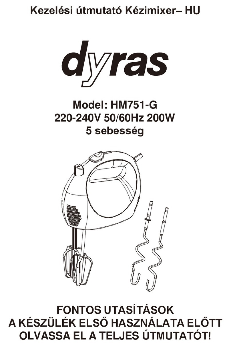 dyras HM751-G instruction manual