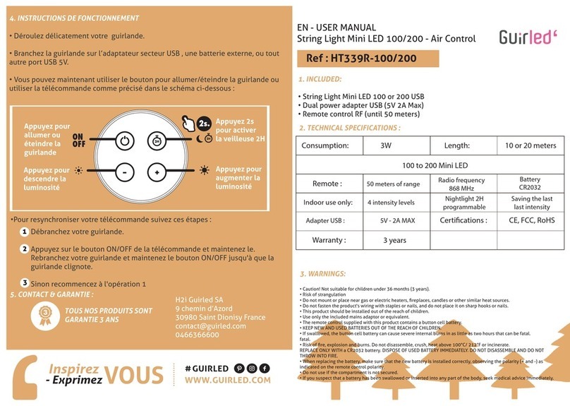 Guirled HT339R-100 user manual