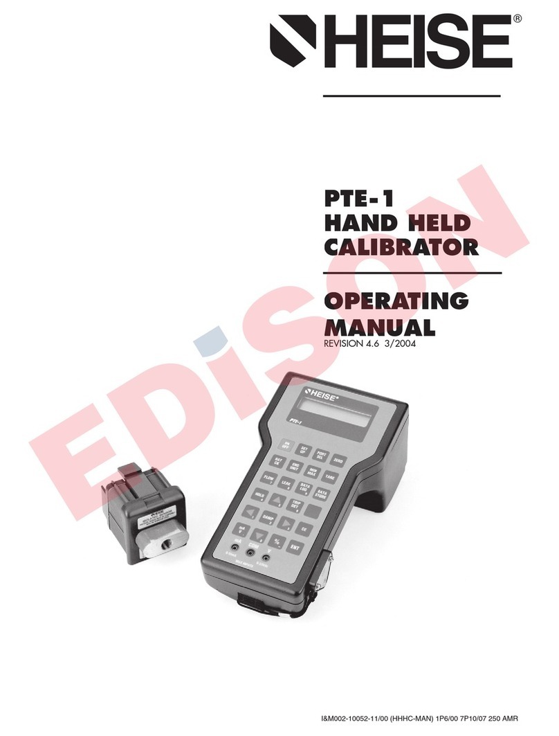 Heise PTE-1 operating manual