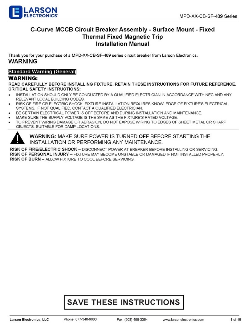 Larson Electronics MPD CB-SF-489 Series installation manual