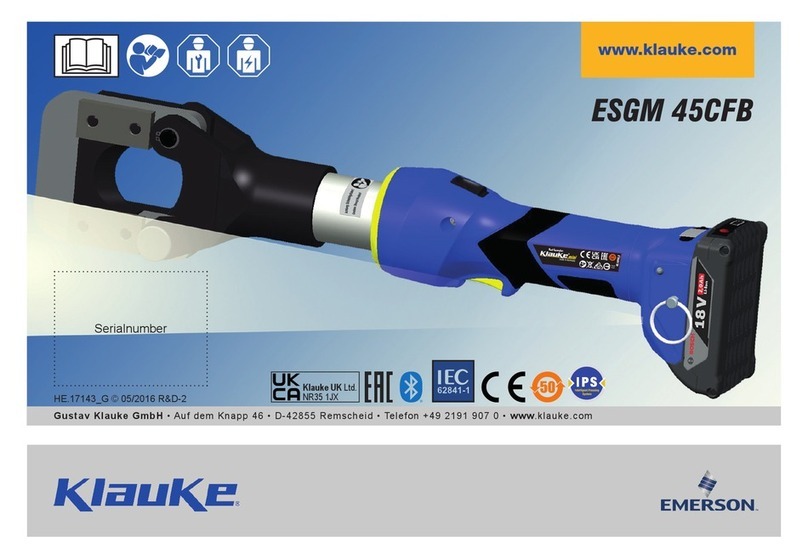 Emerson Klauke ESGM 45CFB manual