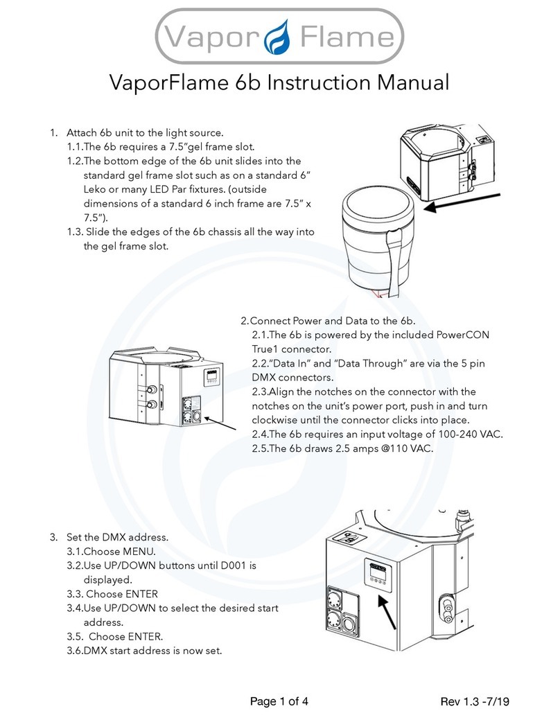 VaporFlame VF6b User manual