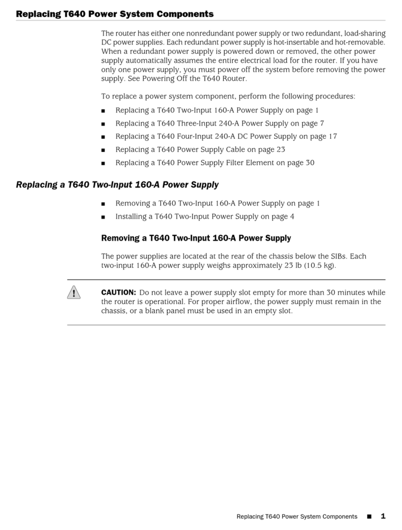 Juniper T640 User manual
