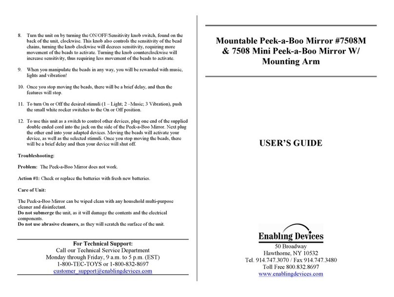 Enabling Devices Peek-a-Boo 7508M User manual