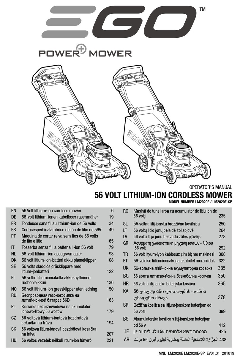 EGO Power+ LM2021E-SP User manual EGO Power+ LM2021E-SP User manual