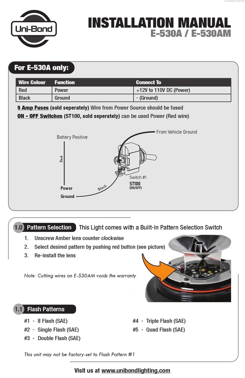 Uni-bond E-530A installation manual