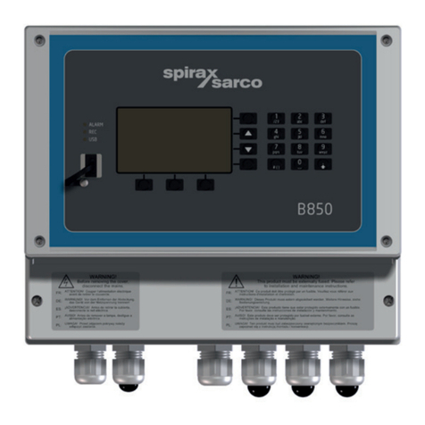Spirax Sarco B850-W quick start guide
