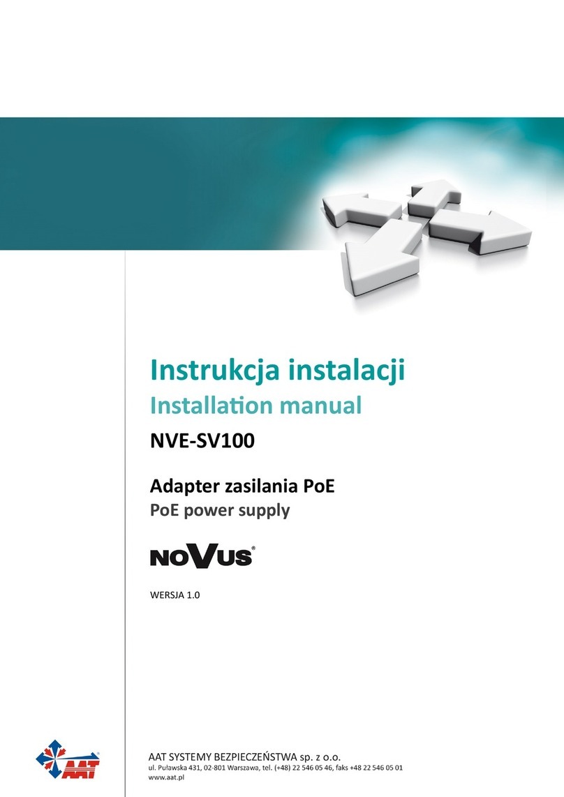 AAT Novus NVE-SV100 installation manual