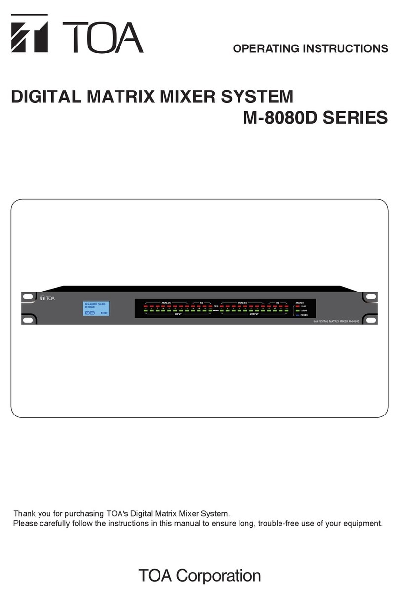 Toa M-800RC operating instructions