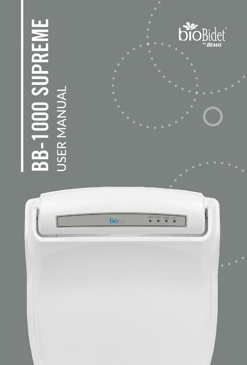 BEMIS bioBidet BB-1000 SUPREME User manual